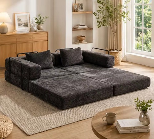 Divano letto modulare - letto,