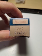 1x EZ80 MULLARD. NOS NIB tube. Tested. Strong, Better then 100% Röhre 진공관 真空管  