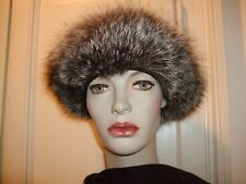 CAPPELLO COLBACCO VOLPE ARGENTATA SILVER FOX HAT PELLICCIA FUR UNISEX 59 