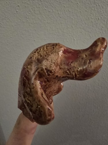 Scultura testa cane segugio - testa,