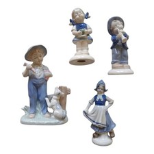 *HH* Statuine Porcellana Statua Bambini Contadini Statuetta Stile Nao Lladro 