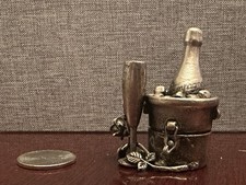 Champagne in miniatura argento