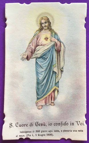 Santino holy card orazione - santino, al