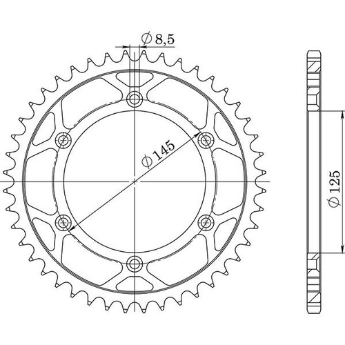 Corona acciaio p520 z44 - p520,