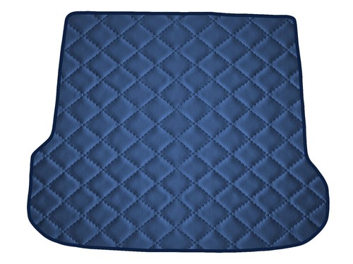 Blu scuro ecopelle trapuntata - scuro,