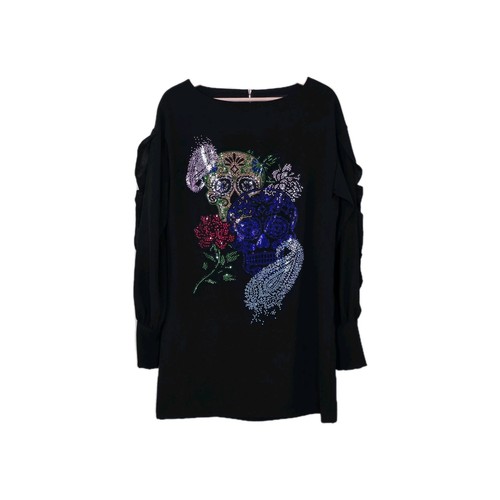 Mangano tunic dress - 8, black