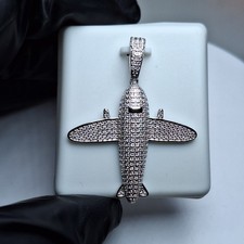 Ciondolo Jet Aereo Moissanite