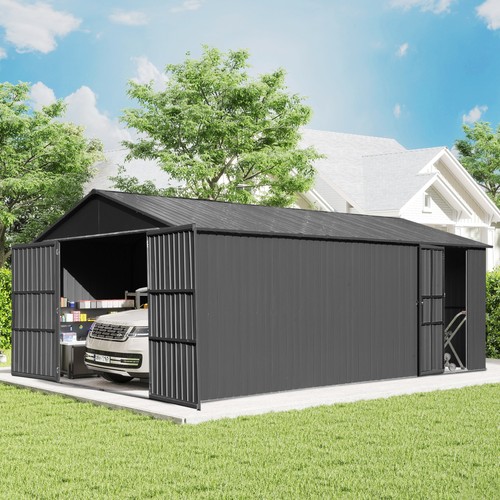 12x15 outdoor metal garage - 12x15,