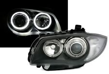 Faro proiettore Angel Eyes con anelli led bianchi per BMW Serie 1 E87 E81 E82 E88 grigio