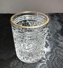 6 Bicchieri in vetro con bordo