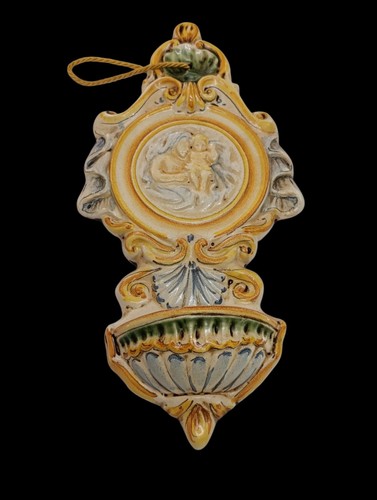Acquasantiera vintage ceramica