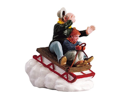 Lemax 52084 sledding with - 52084,
