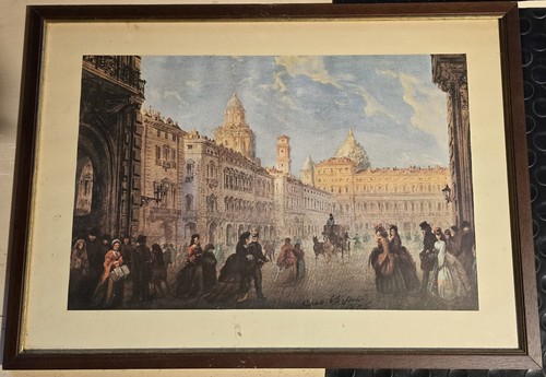 Quadro veduta storica - veduta,