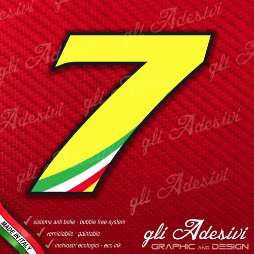 Adesivo stickers numero moto - stickers,