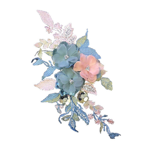 Toppe colorate ricamo fiori - ricamo,