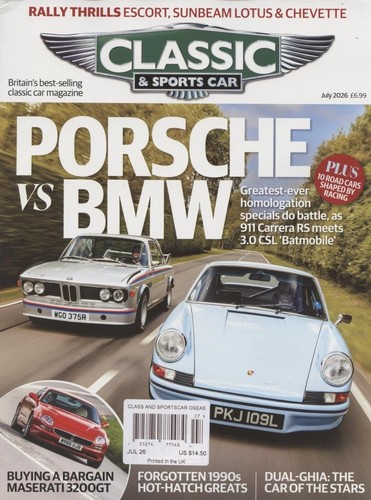 Classic sports car magazine - car,
