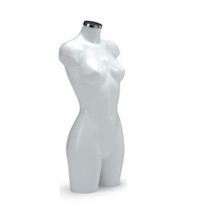 BUSTO DONNA POLIPROPILENE PRECOLORATO BIANCO CON TAPPO