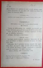 ROMA,REGIO DECRETO INTITOLA SCUOLA FEMMINILE  A GIANNINA MILLI IN VIA ARCO-1961