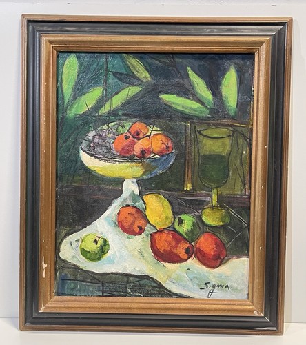 Quadro natura morta vintage - , su