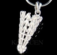 Badminton Volano ~ Sfera IN Swarovski Cristallo Sprots Collana Gioielli