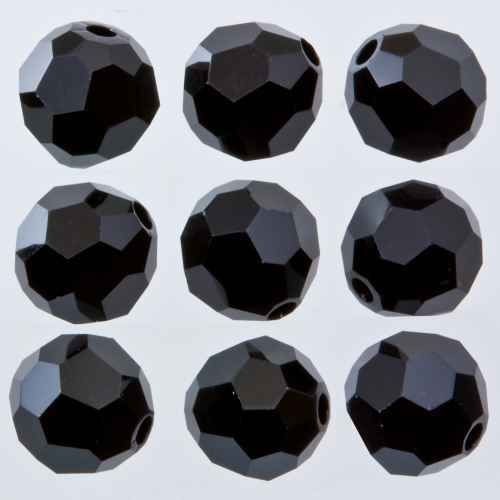 Perline cristallo jet - cristallo,
