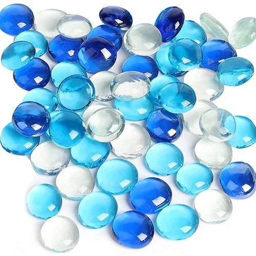 Waizhiua ciottoli vetro blu - ciottoli,