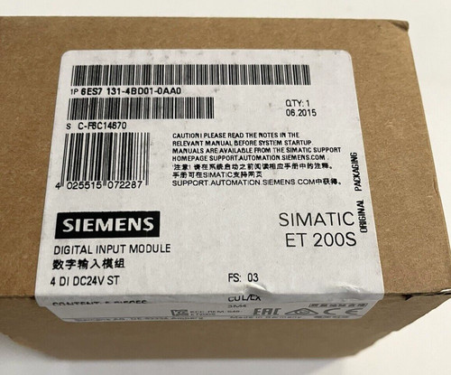6es7131 4bd01 0aa0 - 1pc, new