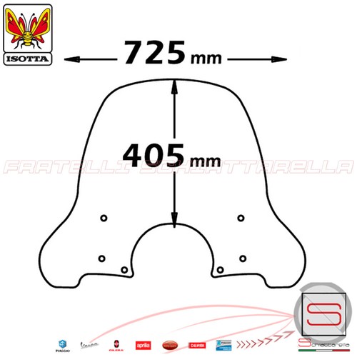 Parabrezza paravento con - parabrezza,