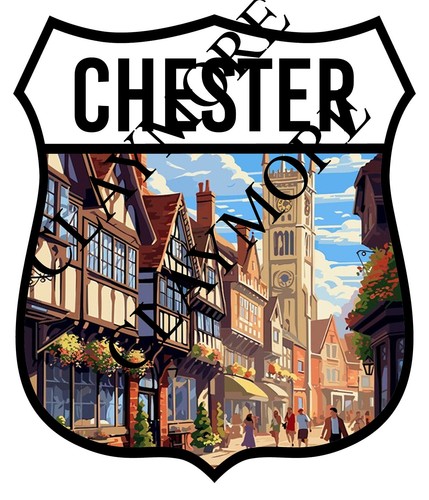 Adesivo chester cattedrale - adesivo,
