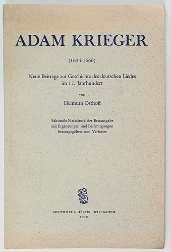 Osthoff adam krieger - h.,