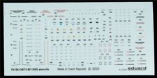 MESSERSCHMITT BF 109G 109 G STENCILS 1/72 DECALS DA KIT EDUARD - mm  137x66 ca.