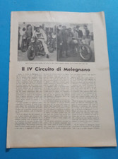 1934 CIRCUITO DI MELEGNANO GARA MOTO RAS M.A.S. ASTORIA BIANCHI 500 GILERA FRERA
