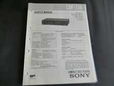 Manuale di servizio originale schema elettrico Sony CDP-770