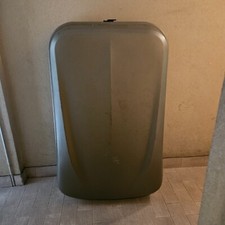 baule da tetto per auto, grigio con chiave, marca GEV, Dimensioni 95x140x35