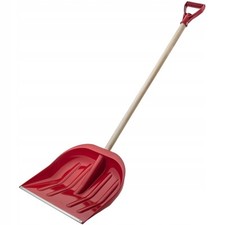 KADAX Pala spazzaneve in plastica con manico a D 45 cm rosso