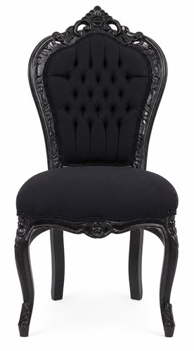Sedia barocco nero - nero,