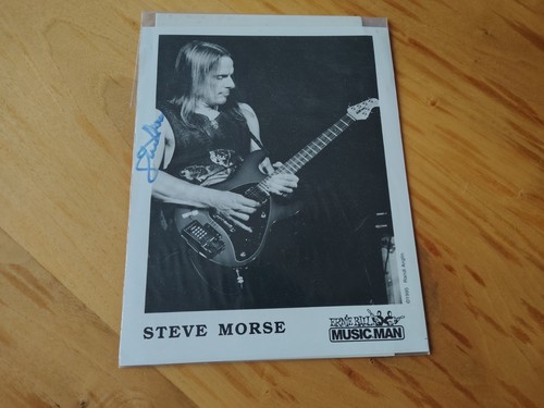 Steve morse photo signed - morse,