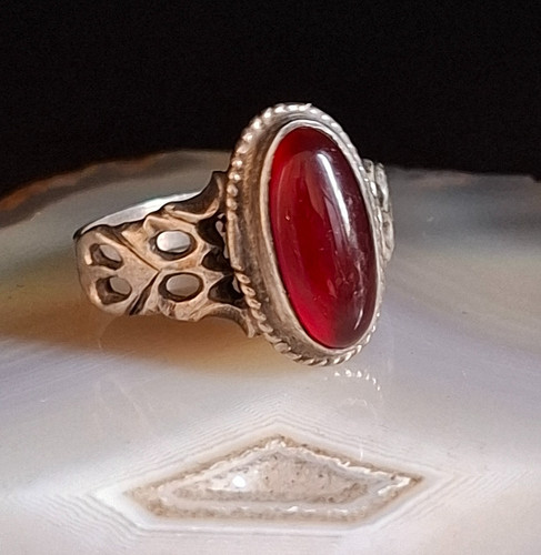 Anello argento 900 corniola