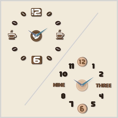 Orologio parete muro adesivo - parete,