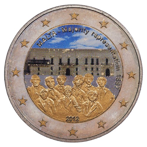 Malta euros coloured - -,
