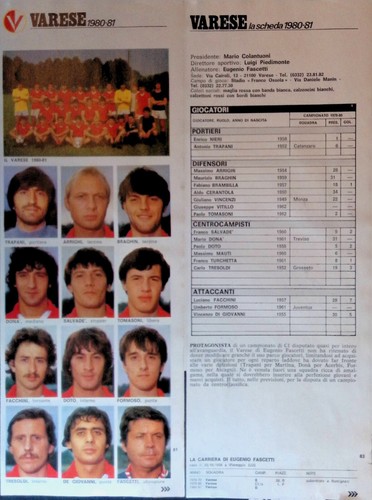 Poster varese calcio - varese, rosa