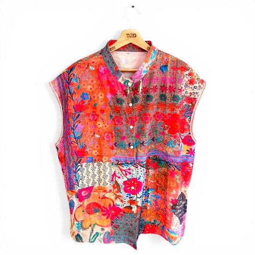Camicia donna floreale senza