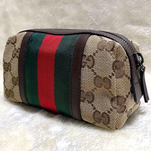 Gucci vanity bag tela pelle - gucci,