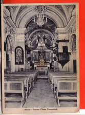 CARTOLINA  RINCO DI SCANDELUZZA  OPACA  VIAGGIATA   1985 INTERNO CHIESA