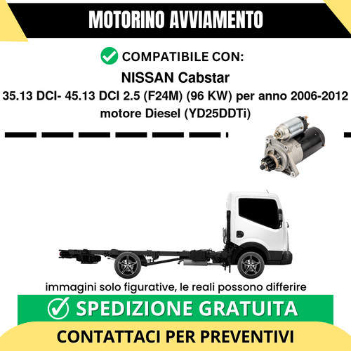 Motorino avviamento nissan - avviamento,