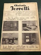 CATALOGO LISTINO PUBBLICITARIO MAGGIO 1939-ANTONIO FERRETTI-MILANO-MOBILI UFFICI