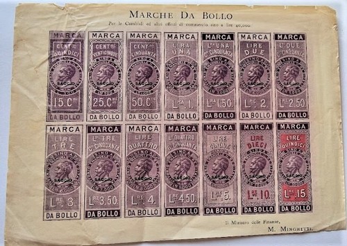 1862 regno foglietto marche - 1862, 14