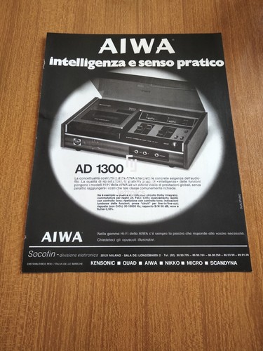 1976 aiwa piastra 1300 - aiwa, ad