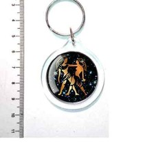 PORTACHIAVI SEGNO ZODIACALE ZODIACO IDEA REGALO COSTELLAZIONI STELLE GEMELLI