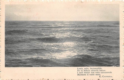 Cartolina postcard mare - -,